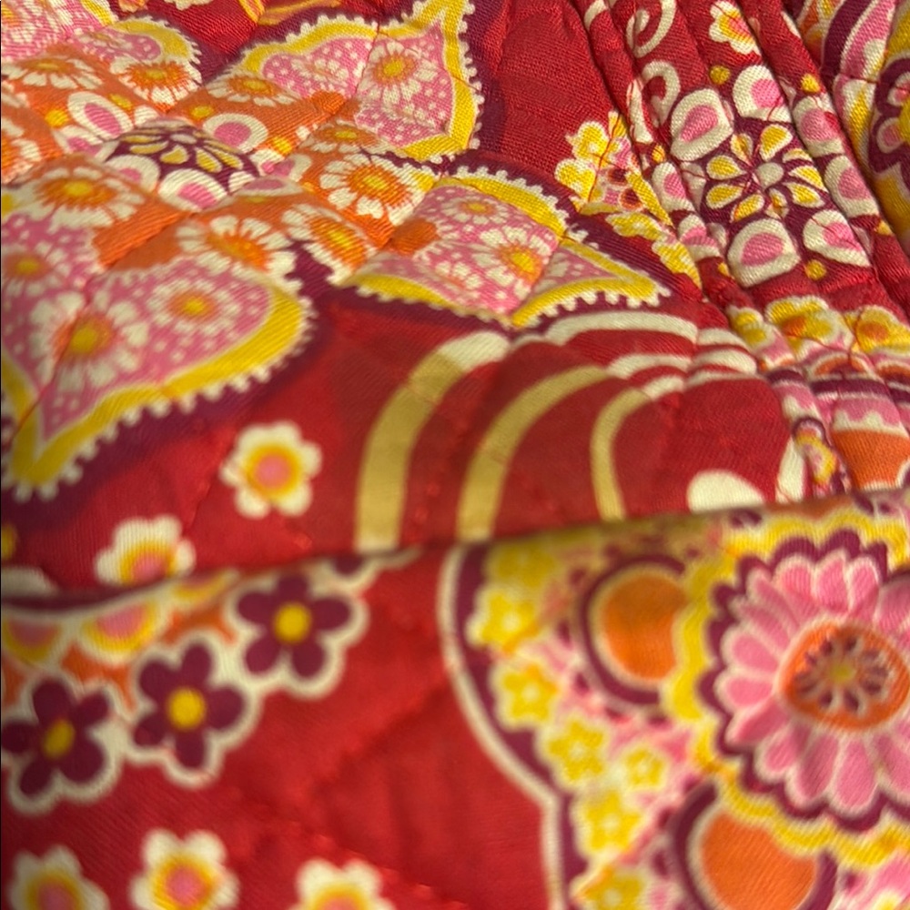 Lot of Two Vera Bradley Vibrant Paisley Tote and Purse Bag Set Pink - Picture 14 of 14